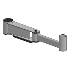 Ergonomic Solutions SP2 400mm Elbow Arm -BLACK- | Enhanced Comfort & Flexibility - CHE054-02